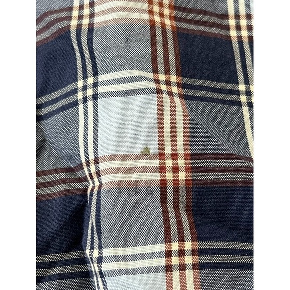 Peter Millar Shirt Mens Size Medium Button Up Blue Collared Plaid Long Sleeve - Picture 4 of 9